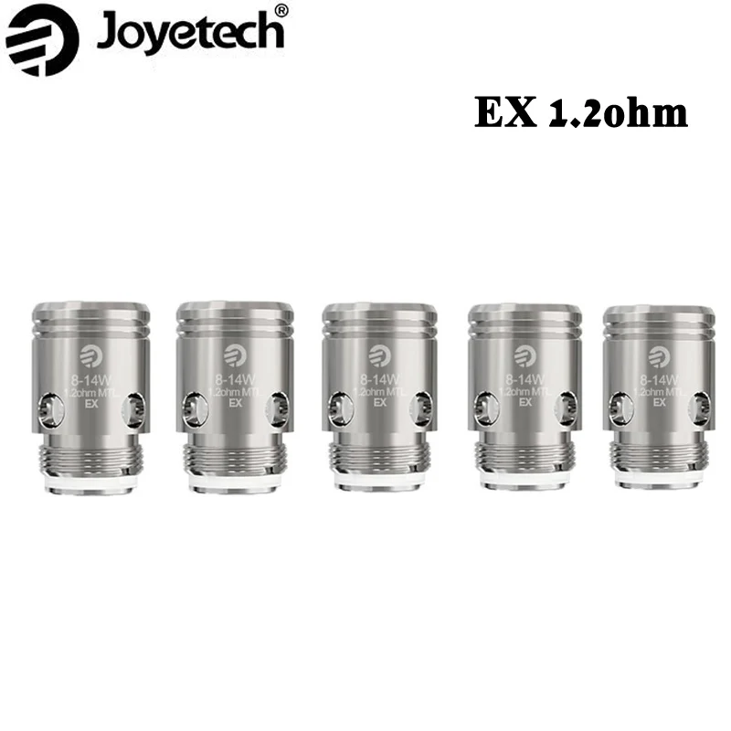 5 шт./лот Joyetech EX 1.2ohm MTL катушки электронной сигареты головки подходят для Exceed D22 D19 распылитель CUBOID Lite Vape EXCEED Edge Kit