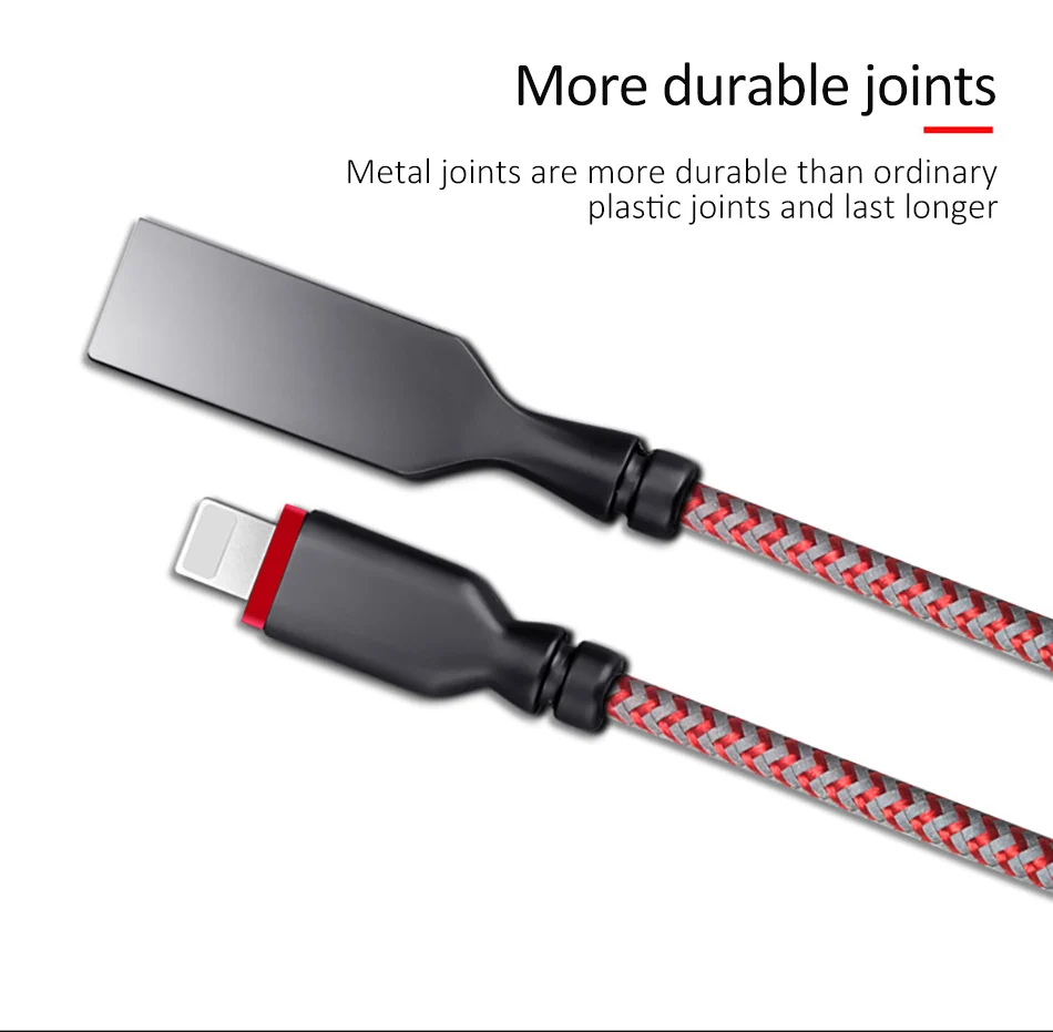 NOHON Nylon Sync Data Charging Cable For iphone 5 SE 6S 7 8 X Plus XS XR XS MAX 2.4A Fast Charger Line Lighting Charge Cord Line (6)