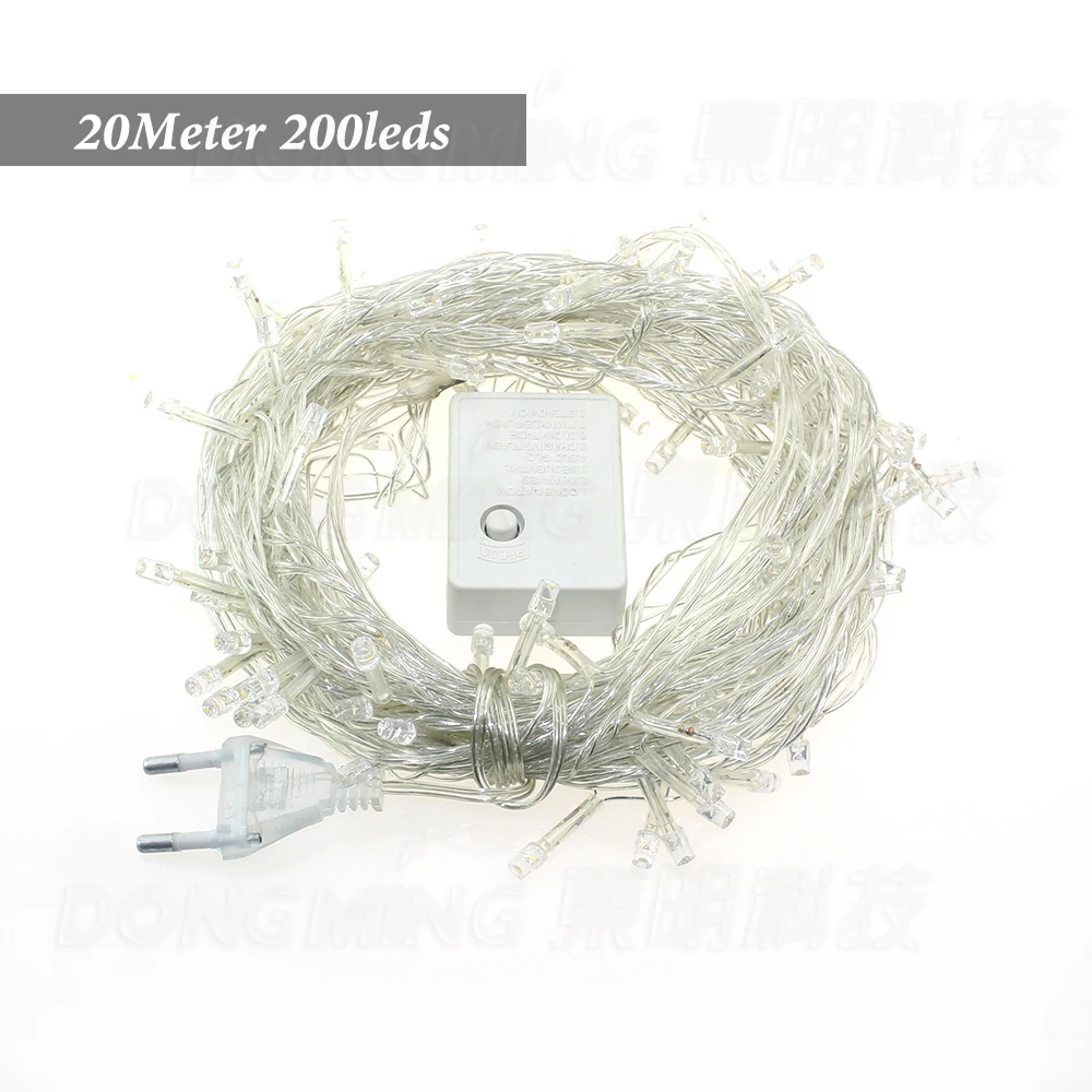 

christmas led lights outdoors EU US AU Plug IP65 220v/110V 20m 200LEDs led string lights Holiday party wedding Decoration