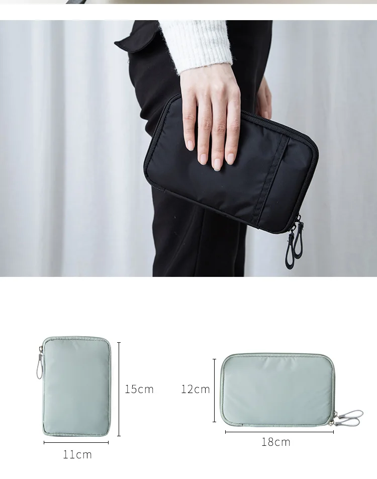 RFID-Blocking-Passport-Documents-Storage-Bag-Travel-Credit-Card-ID-Card-Cover-Cash-Organizer-Holder-with-Hand-Strap-2019-New_10