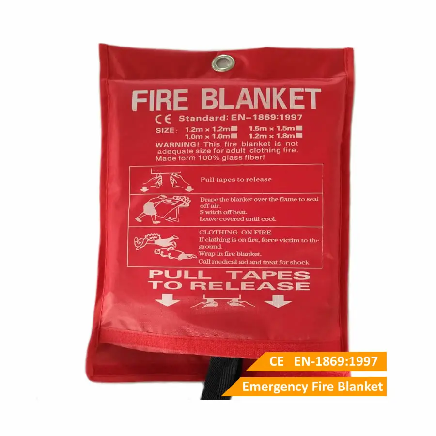 Emergency Fire Blanket 1mx1m 100 Glass Fiber for Home Fire Extinguishingin Fire Blanket from