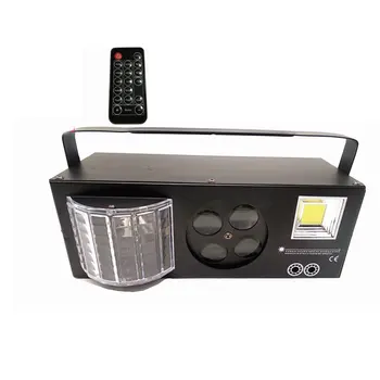

Remote Control Sound Control Intelligent Stage Light Lamp Butterfly / flashing light/ laser / pattern lamp 4 in 1 Stage Lighting