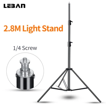 

Godox 110in 2.8M Light Stand 1/4 Screw Heavy Duty Tripod for Professional Studio Flash Light Softbox Umbrellas Reflector