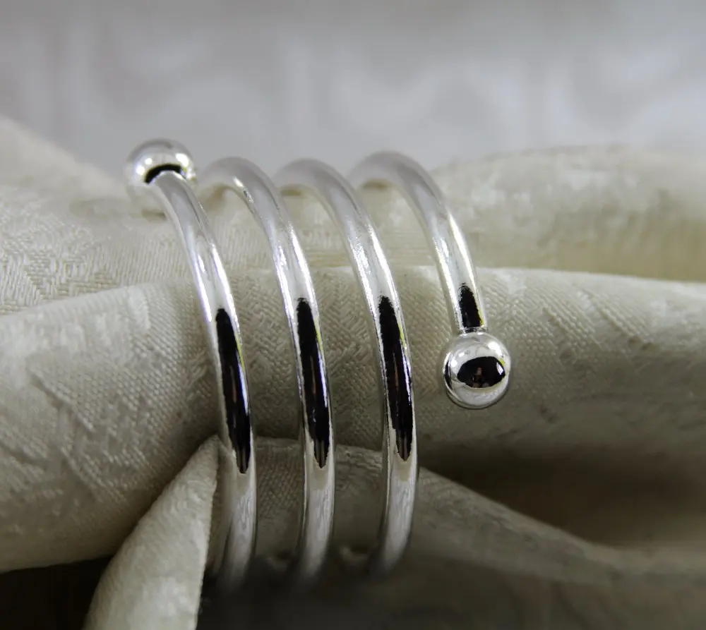 

qn17031623 gold silver metal spiral napkin rings wedding wholesale, napkin holder,