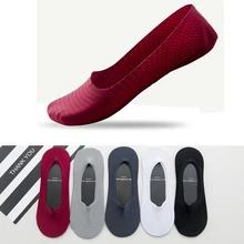 Мужские носки-Лоферы без шоу,(5 пар) башмаки с CoolPlus, Нескользящие однотонные невидимые носки-светильник премиум класса