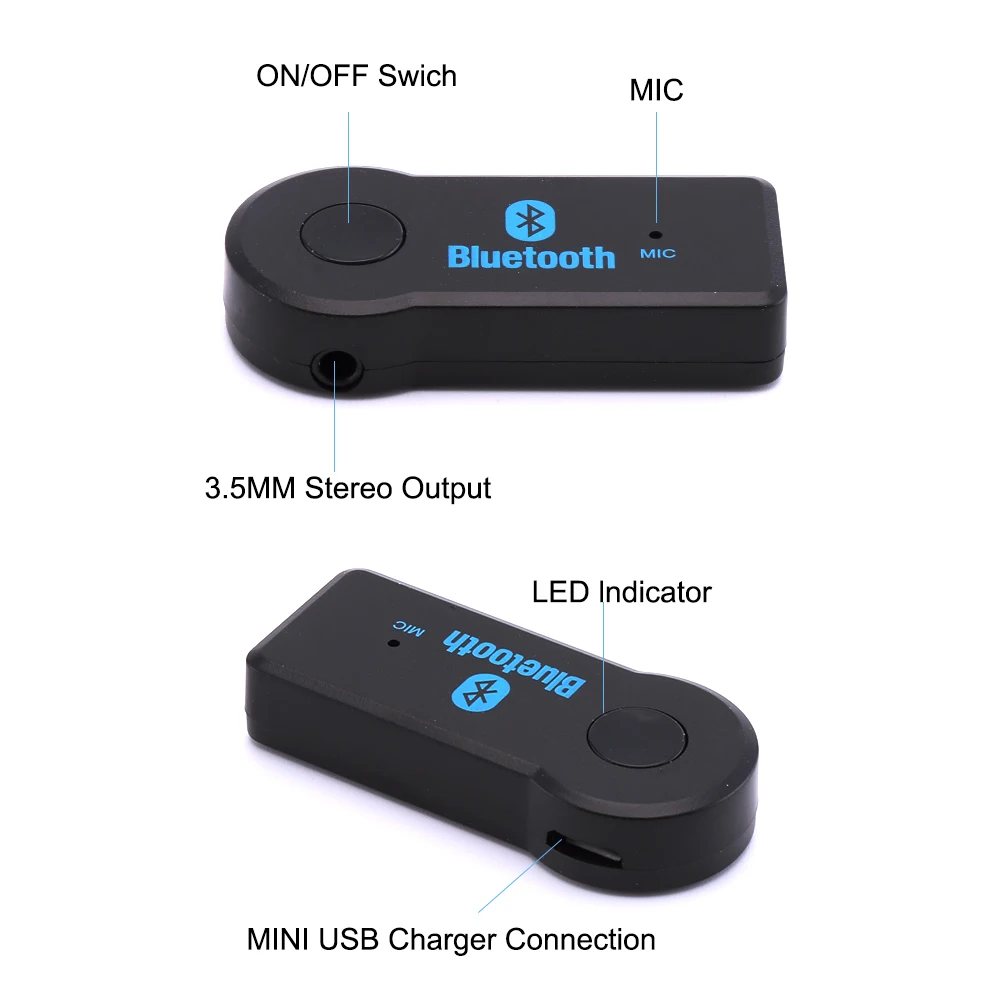 Rylybons Автомобильный Bluetooth AUX аудио 3 5 мм Динамик Разъем для наушников bluetooth адаптер