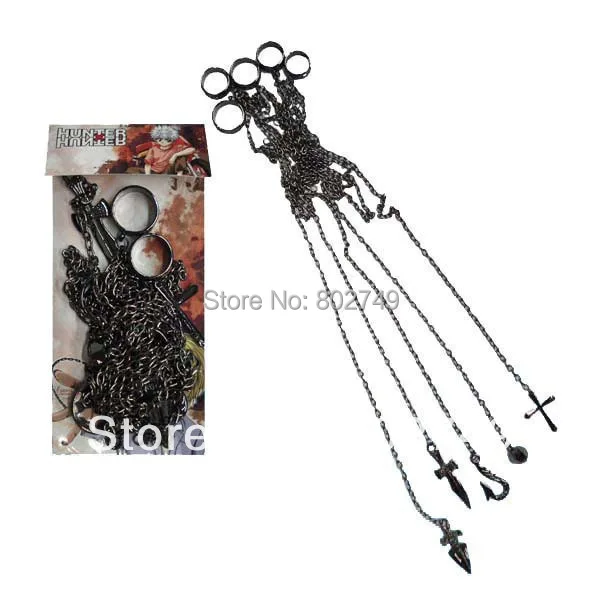 Цепочка кольцо Hunter x Kurapika 5 подвеска для косплея|chain stand|cosplay dresschain |
