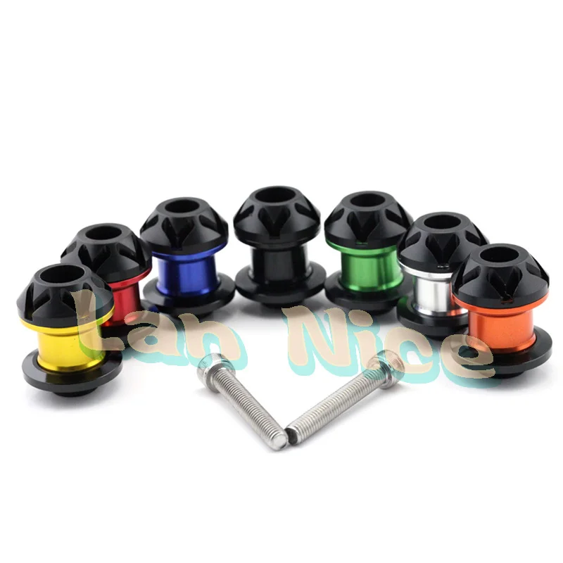 

CNC Aluminum Swingarm Spools slider 8mm For KAWASAKI Z800 NINJA ZX-6R ZX-10R Motorcycle stands screws
