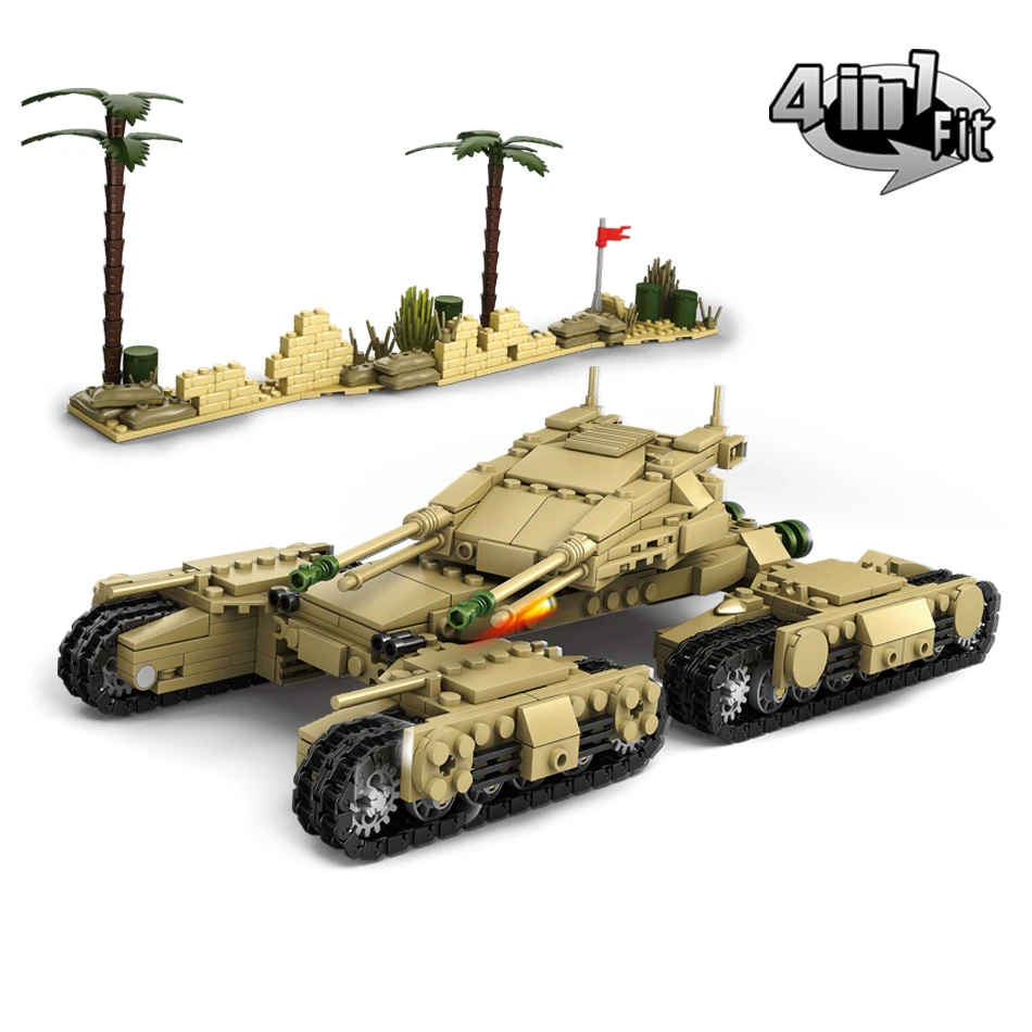 KAZI-4sets-lot-Military-Building-Blocks-DIY-Army-Classic-War-Tank-Bricks-Toys-Set-Christmas-Gifts (1)