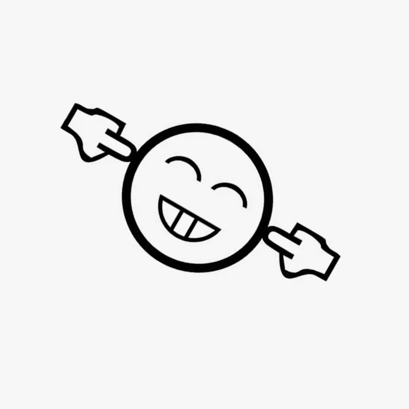 

16.5*8CM Too Loud Car Sticker Decals JDM Funny Smile Motorcycle Car Styling Car Stickers GS3338