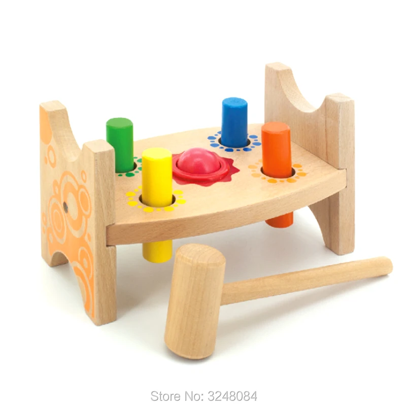 

New Hot Classic Game Whack-a-Mole Wooden Baby Building Toys Gift Wooden Toy Children's Montessori Educational Enlightenment Toy