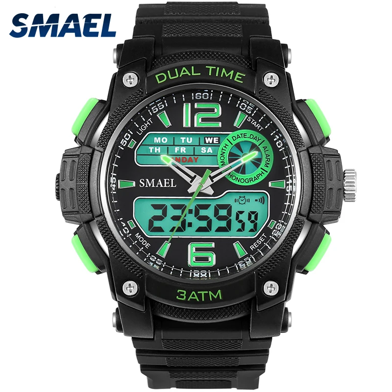 

SMAEL Waterproof Men 1317 Sport Watches Luxury Brand Fashion Military Digital Watch Electronic Alarm Clock Men Relogio Masculino