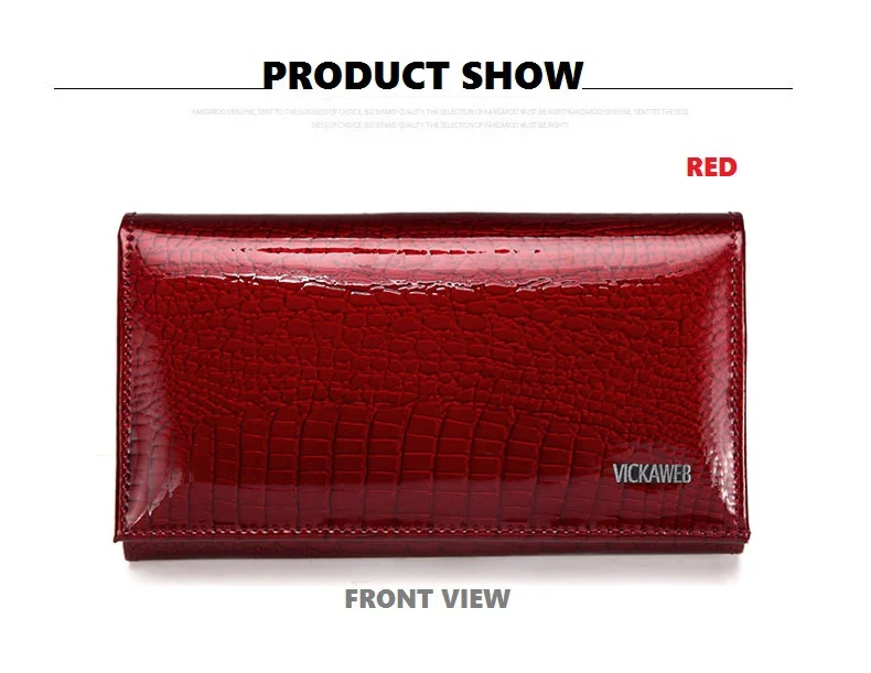 VICKAWEB Genuine Leather Small Wallet Women Wallets Alligator Short Purse Coins Hasp Girls Wallet Fashion Female Ladies Wallets-007