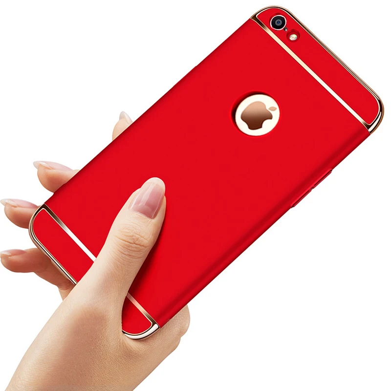 

Fashion Anti-konck PC Hard Mobile Phone Case For iPhone XS Max XR X 7 8 6s plus Cover Capa 3 accessories combinations Covers