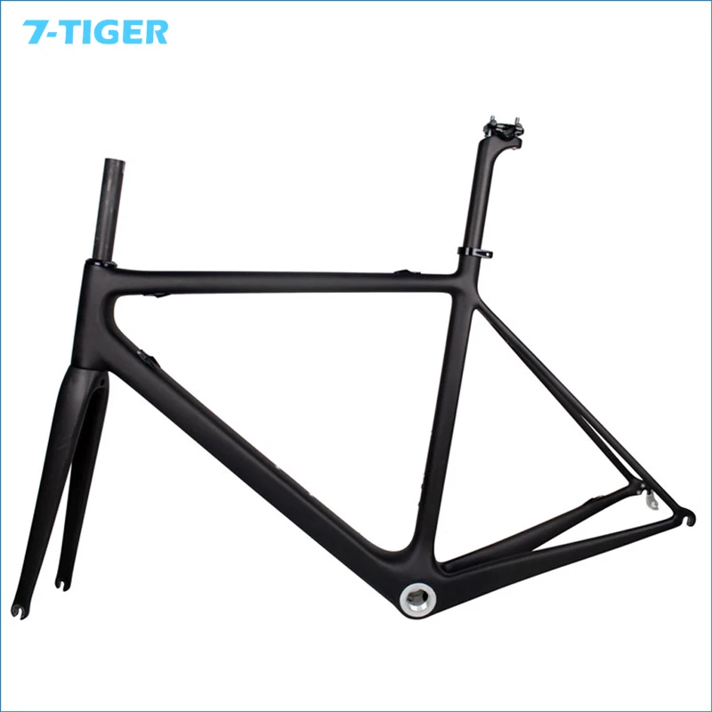 

7-TIGER FM-R685 UD Carbon Matt Road Bike Frame + Fork+Seatpost+Headset size 50cm 52cm 54cm 56cm 58cm