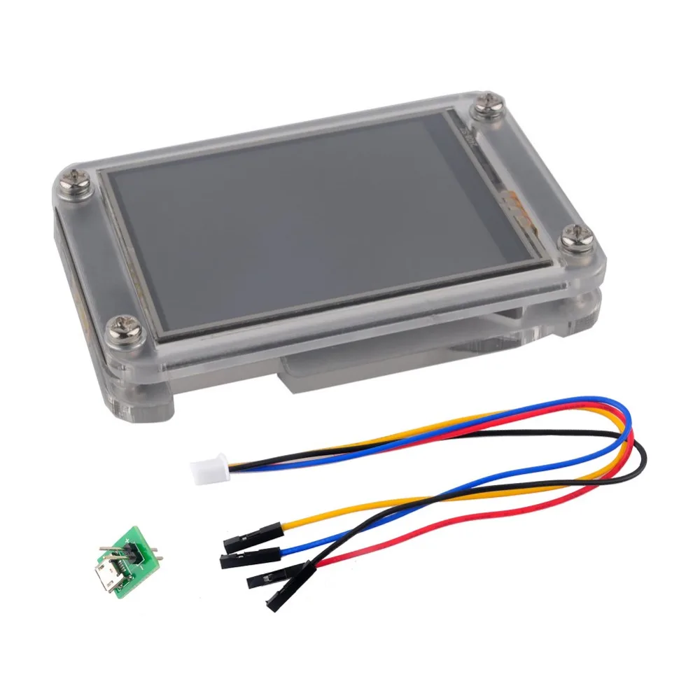 

3.5 inch Nextion Display Enhanced 3.5" USART HMI Touch Display LCD Screen Panel for Arduino Raspberry Pi+Acrylic Case NX4832K035