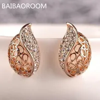 Модные ботинки из органической кожи Стиль ядро выдалбливают lover акации листья серьги - изображение