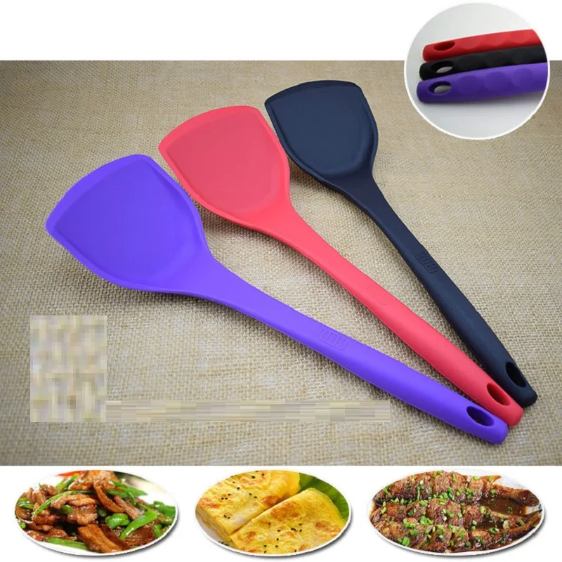 3 Pcs/Set Cooking Tool Sets Kitchen Utensils Truner Silicone Rubber