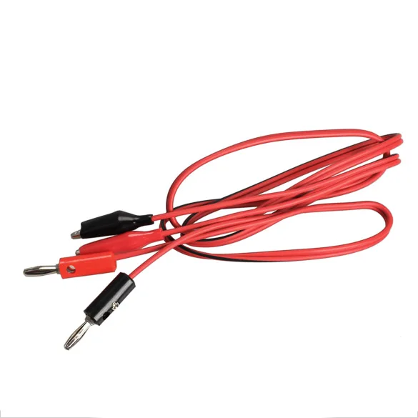 Высокое качество 1 пара красный+ черный Аллигатор тест ing шнур свинцовый зажим кабель со штекером типа банан для электронного оборудования мультиметр тест