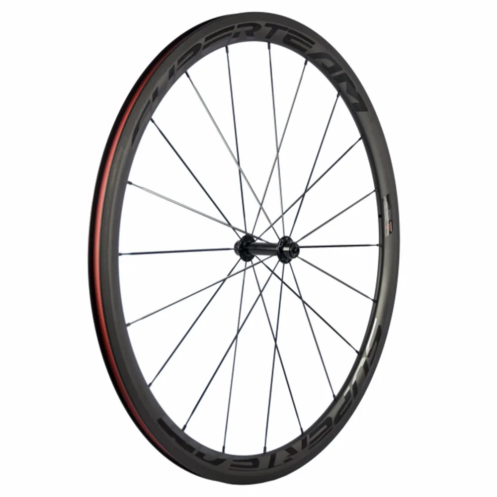 Perfect SUPERTEAM Carbon Wheelset Clincher Road Bike 38mm Carbon Wheels R13 Matte 700C Full Carbon Basalt Braking Carbon Bicycle Wheels 2
