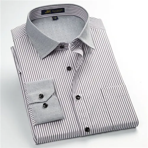 Unisplendor мужская повседневная клетчатая рубашка с длинным рукавом, деловая рубашка, мужская приталенная рубашка размера плюс S-4XL YN904 - Цвет: 5732