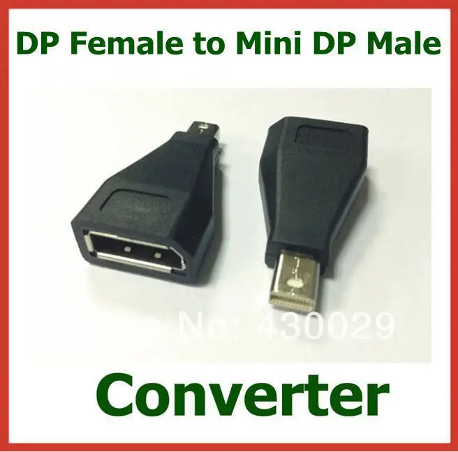 

50pcs DP Female to Mini DP Male Mini Display Port Converter Computer Adapter Connector Extender High Quality