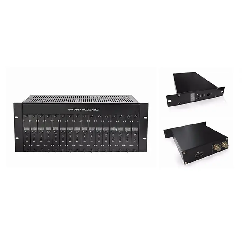 

1080P HD 16IN 1 ISDB-T Mini encoder modulator(AV / HDMI IN ISDB-T RF out) ISDB-T digital Modulator