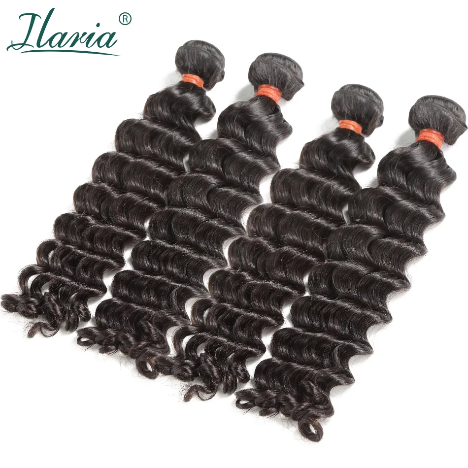 LUXURY ILARIA HAIR Brazilian Virgin Hair Bundles Natural Wave Thick & Not Dry 10"-28" 100% Mink Raw Human Hair Weave Full Bundle LUXURY ILARIA HAIR Brazilian Virgin Hair Bundles Natural Wave Thick & Not Dry 10"-28" 100% Mink Raw Human Hair Weave Full Bundle