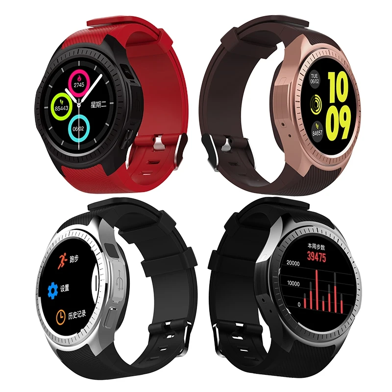 Microwear L1 Smartwatch телефон 1,3 дюймов Bluetooth gps измерение пульса Шагомер трекер сна Спорт Смарт часы PK G05