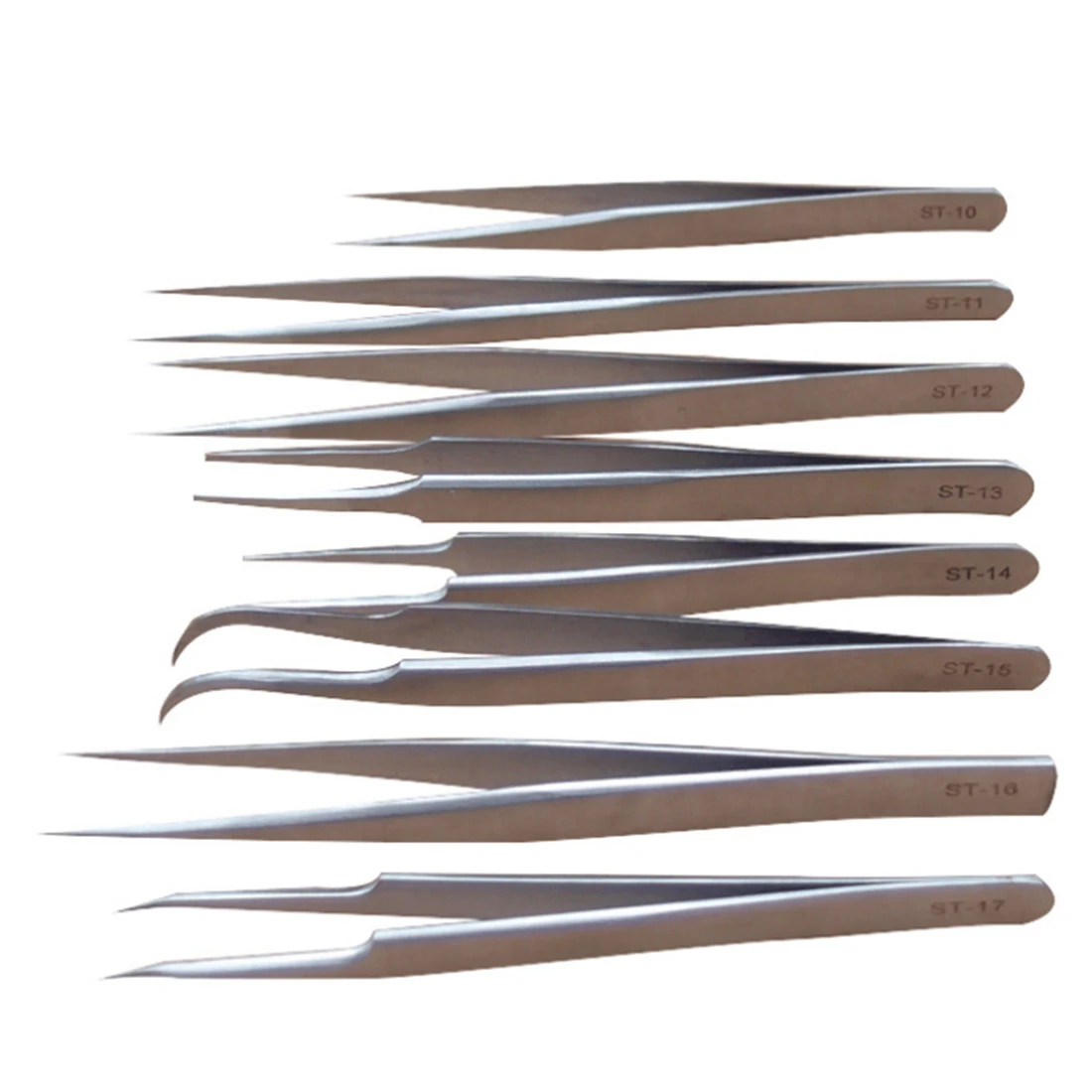 

1pcs New Stainless Steel Industrial Anti-static Tweezers watchmaker Repair Tools Excellent Quality