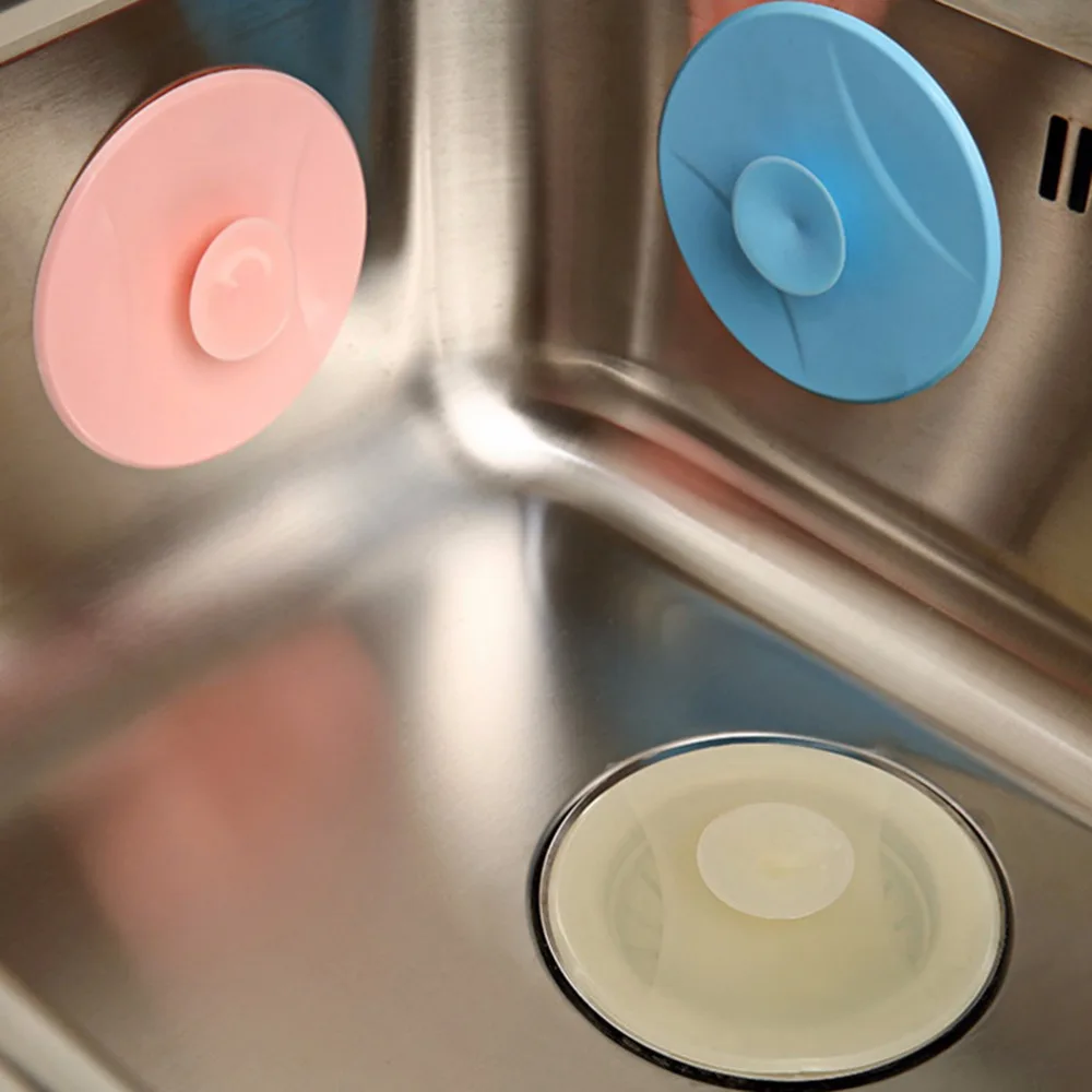 

New Home Kitchen Washroom Bathroom Shower Waterproof PVC Sink Plug Water Sink Bathtub Drainage Stopper Tool