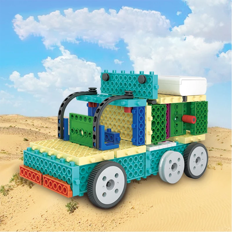 

STEM DIY Truck Electronic Building Block Educational Science Experiment Toys Kit Learning Education Toys for Children Gift