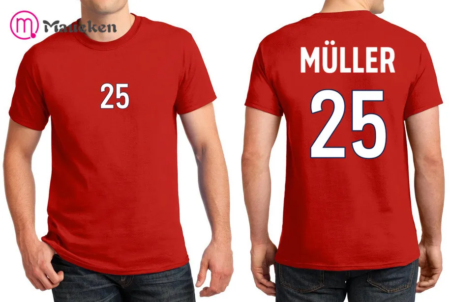 

2018 Printed name tomas muller T-Shirt Men Short Sleeve 100% cotton O Neck T shirts for fans gift 0802-3