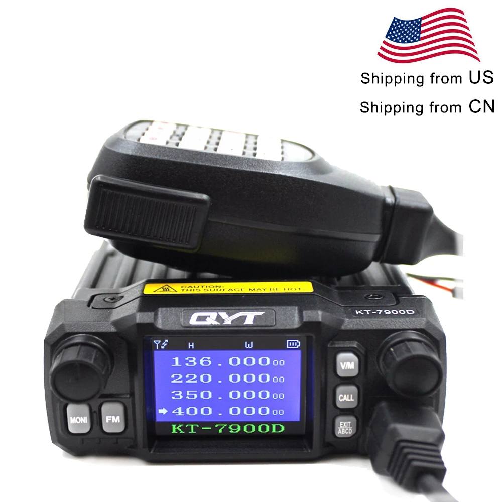 

QYT Mini Radio KT-7900D 25W Quad Band 136-174/220-260/350-390/400-480MHZ KT7900D woki toki