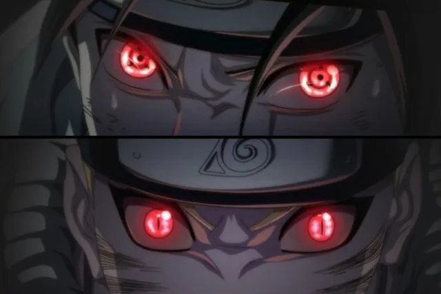 diy frame eyes uchiha sasuke naruto shippuden sharingan kyuubi anime