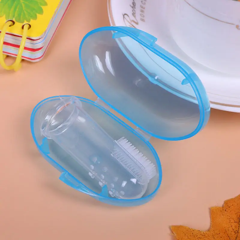 Удобная прочная емкость для клея зубная щетка для новорожденных малышей с чехлом 1 шт. набор зубная щетка для младенцев