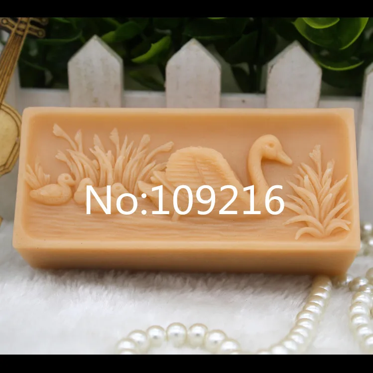 

New Product!!1pcs Goose Family (zx283) Food Grade Silicone Handmade Soap Mold Crafts DIY Mould