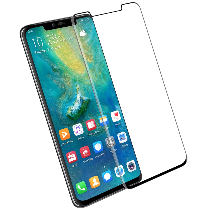Nillkin полное клеевое стекло для huawei mate 20 Pro Защитная пленка для экрана закаленное стекло 9D 9H безопасные инструменты для бесплатной установки - Цвет: Черный