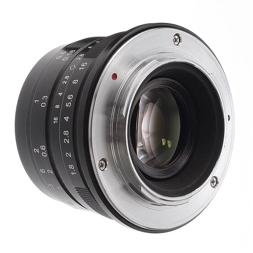 25 мм F/1 8 основной объектив Ручной фокус MF для Panasonic Olympus M4/3 крепление серебристо