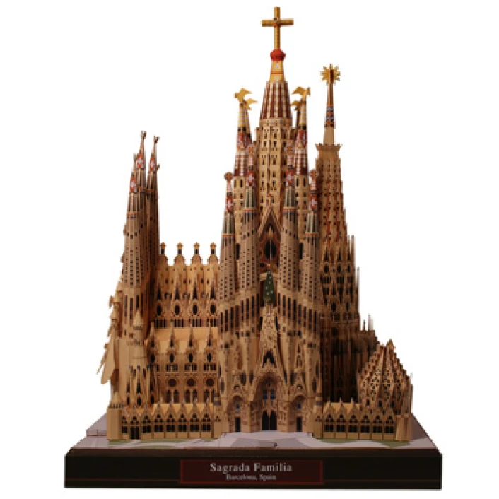 DIY Sagrada Familia, Испания ремесло бумага модель архитектура 3D DIY образование игрушечные лошадки ручной работы игра-головоломка для взрослых