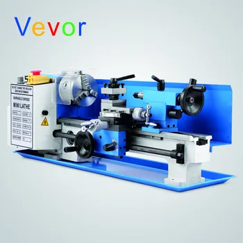 

New Mini Lathe high-Precision Benchtop Metal Lathe Tool Machine Variable Speed Milling Digital Display