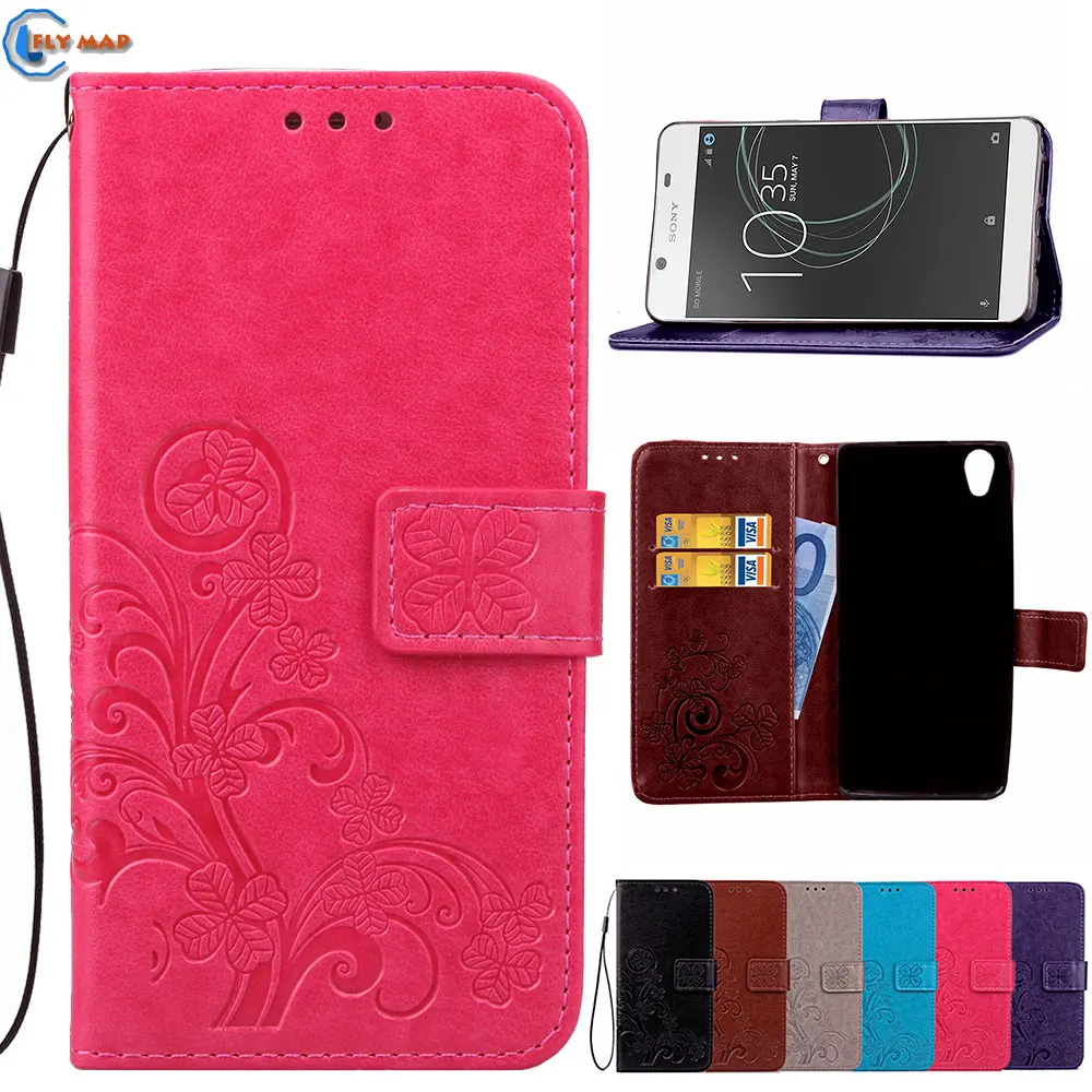 Flip Case For Sony Xperia L1 G3312 Wallet Mobile Phone PU Leather Silicone Cover Coque For Sony Xperia L 1 G 3312 G-3312 Capa