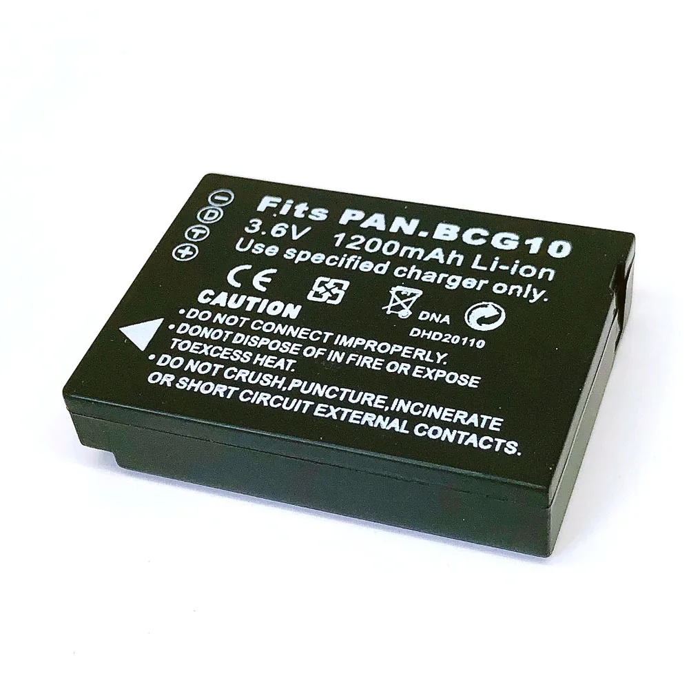 DMW BCG10 ДМВ BCG10E BCG10PP Батарея для цифрового фотоаппарата Panasonic Lumix DMC 3D1 TZ6 TZ7 TZ8 TZ10 TZ18 TZ19