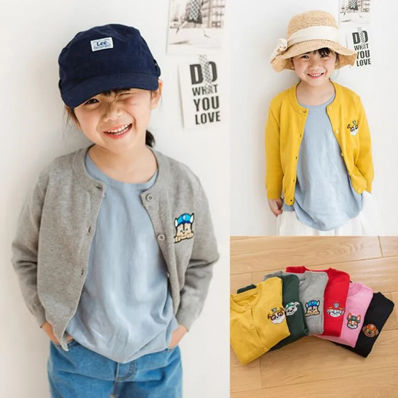 

New Spring Girls Sweater Kids Jumper Sweater Children Fashion Cotton Cardigans Girl Knitwear Baby Girls Clothes Outerwear