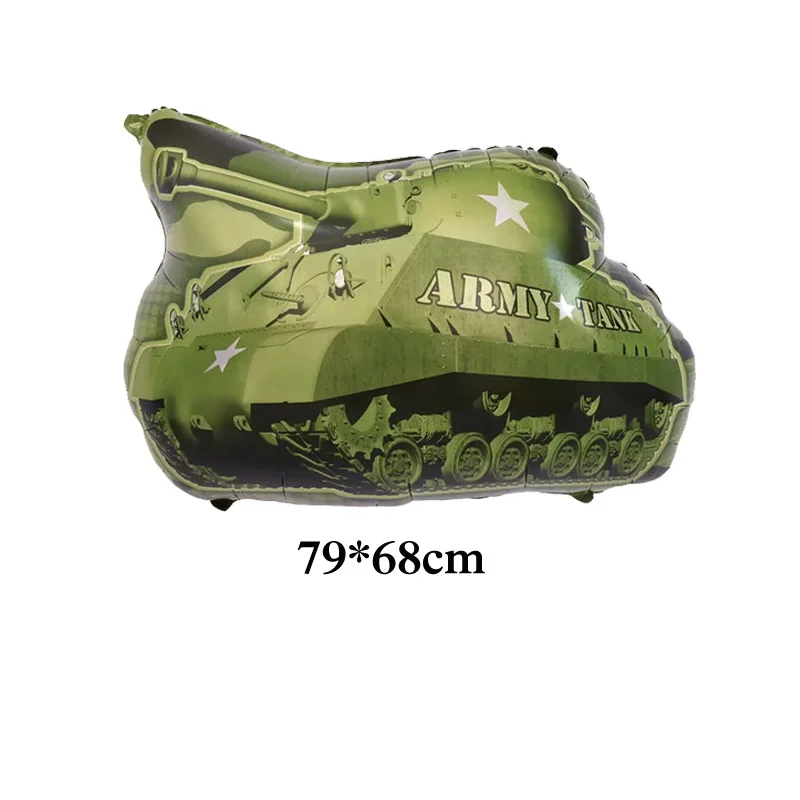 

helium balloons Tank car police toys foil material large size 79*68 tank car toys for birthday & party balloons child tank toys