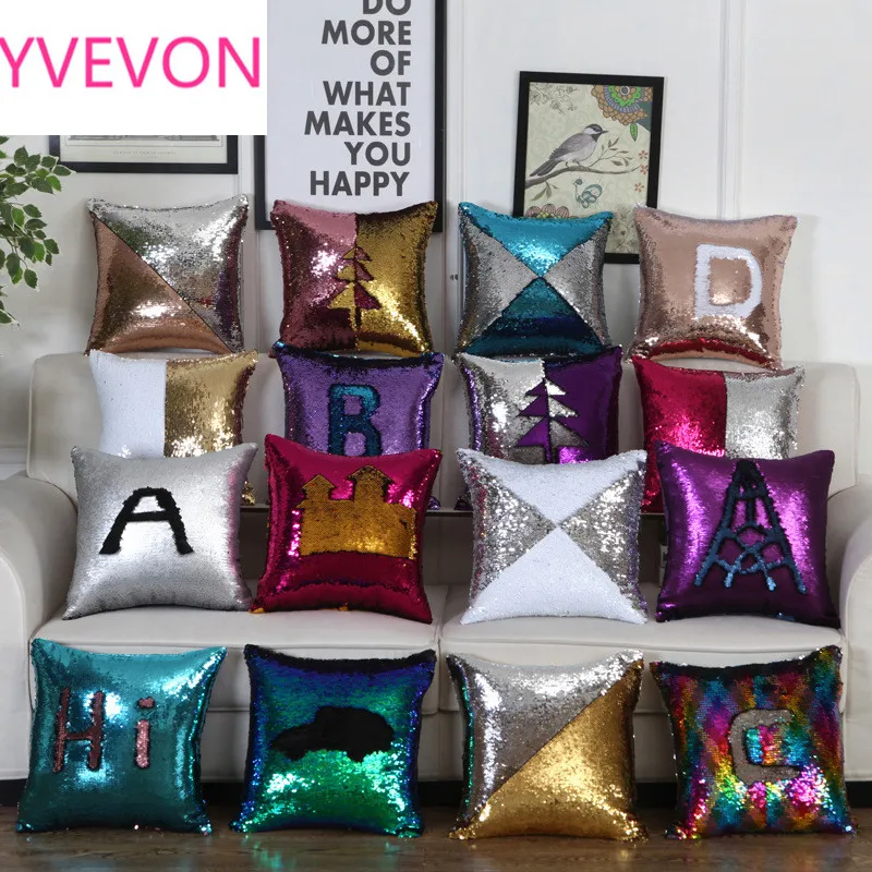 

Shiny Cotton Pillowcase Solid Color Glitter Silver Bling Throw Pillow Case Cafe Home Decor Cushion Cover Decorative 45cm 18inch