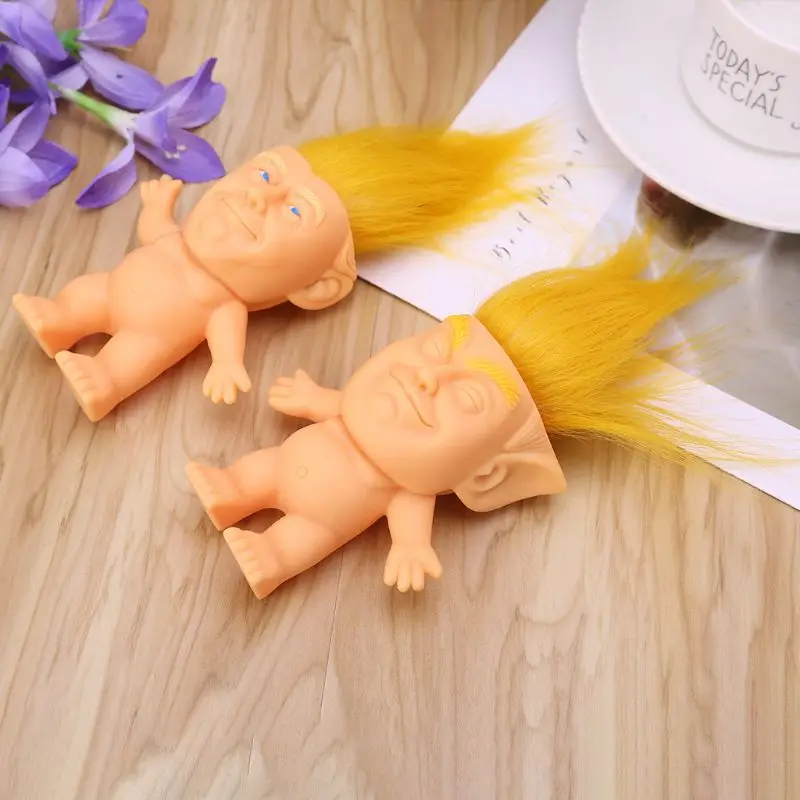 Креативная силиконовая кукла тролль, фигурки, забавная модель игрушки ...