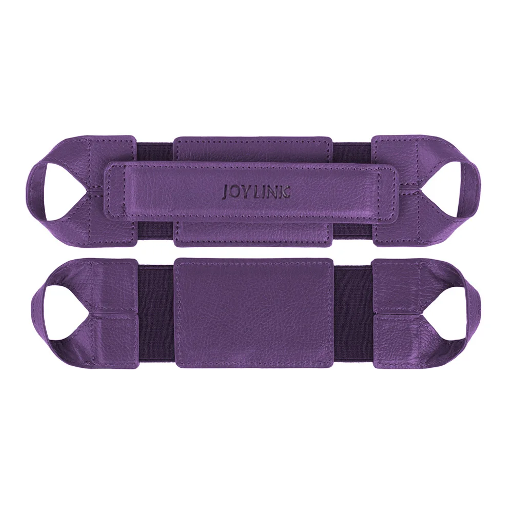 JOYLINK Универсальный держатель для планшета с ремешком для iPad всех 7,9~ 8,4 дюймовых планшетов Поворотная на 360 градусов кожаная ручка с эластичной ручкой - Цвет: Purple