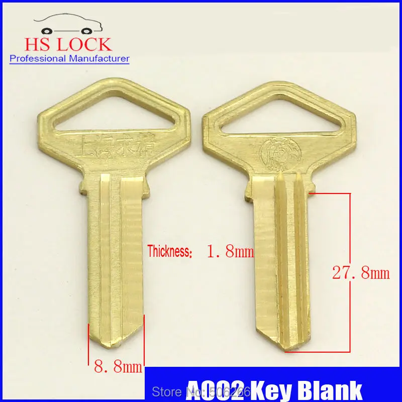 New large Bull lock key blanks civil key blanks A002in Locksmith
