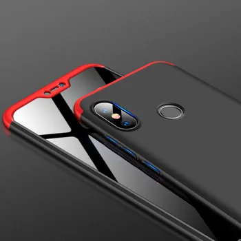 

100PCS 360 Degree Full Cover For Xiaomi Mi 8 SE MiA2 Lite Mi6 MiA1 Mi5S Note 3 Play F1 Max 3 Mix 2 2S Hard PC 3 In 1 Phone Case